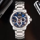 Seiko Premier SRX017P1 Kinetic Direct Drive Moonphase Blue Dial Stainless Steel Strap-6