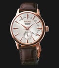 Seiko Presage SSA346J1 Sidecar Cocktail Automatic Champagne Texture Dial Brown Leather Strap-0