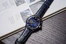 Seiko Presage SSA405J1 Cocktail Time Blue Moon Open Heart Dial Blue Leather Strap-5