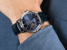 Seiko Presage SSA405J1 Cocktail Time Blue Moon Open Heart Dial Blue Leather Strap-7