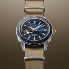 Seiko Presage SSA453J1 Style 60S Automatic Blue Dial Light Brown Synthetic Leather Strap-3