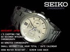 Seiko Chronograph SSB141P1 Silver Dial Black Stainless Steel Strap-1