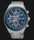 Seiko Chronograph SSB177P1 Blue Dial Silver Hands Stainless Steel-0