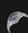 Seiko Solar Chronograph SSC085P1 Dual Time Blue Dial Silver Bracelet Watch-1