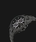 Seiko Solar Chronograph SSC095P1 Dual Time Black Dial Black Bracelet Watch-1
