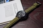 Seiko Prospex SSC295P1 Solar Military Chronograph Black Dial Green Nylon Strap-5