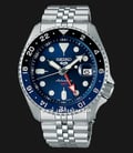Seiko 5 Sports SSK003K1 SKX Sports Style GMT Batman Automatic Blue Dial Stainless Steel Strap-0
