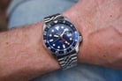Seiko 5 Sports SSK003K1 SKX Sports Style GMT Batman Automatic Blue Dial Stainless Steel Strap-9