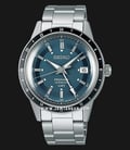 Seiko Presage SSK009J1 Style 60s Automatic GMT Blue Dial Stainless Steel Strap-0