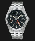 Seiko 5 Sports SSK023K1 GMT Field Sports Style Black Dial Stainless Steel Strap-0