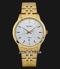 Seiko Classic SUR034P1 Silver Dial Gold Stainless Steel Strap-0