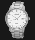 Seiko Classic SUR191P1 Silver Dial Date Display Stainless Steel Bracelet-0