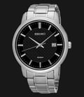 Seiko Classic SUR195P1 Black Dial Date Display Stainless Steel Bracelet-0