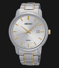 Seiko Classic SUR197P1 Silver Dial Date Display Two Tone Stainless Steel-0