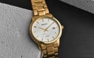 Seiko Classic SUR198P1 Silver Dial Gold Tone Stainless Steel Strap-4