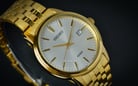 Seiko Classic SUR264P1 Neo Silver Dial Gold Stainless Steel Strap-4