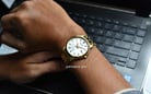 Seiko Classic SUR264P1 Neo Silver Dial Gold Stainless Steel Strap-5
