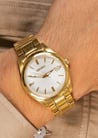 Seiko Classic SUR314P1 Discover More White Dial Gold Stainless Steel Strap-3