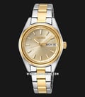 Seiko Classic SUR354P1 Gold Dial Dual Tone Stainless Steel Strap-0