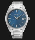 Seiko Classic SUR525P1 Discover More Dress Blue Dial Stainless Steel Strap-0