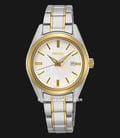 Seiko Classic SUR636P1 Ladies Mother Of Pearl Dial Dual Tone Stainless Steel Strap-0
