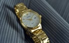 Seiko Classic SUR744P1 Neo Silver Dial Gold Stainless Steel Strap-3