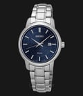 Seiko Classic SUR749P1 Blue Dial Date Display Stainless Steel Bracelet-0