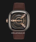 SEVENFRIDAY M-Series M2/02 Automatic Black Brown Leather Strap-0