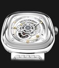 SEVENFRIDAY P1-2 Bright - Industrial Essence White Dial White Leather Strap-0
