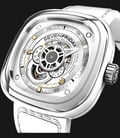 SEVENFRIDAY P1-2 Bright - Industrial Essence White Dial White Leather Strap-1