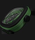 SEVENFRIDAY P1-5 Green - Industrial Essence Green Dial Black Leather Strap-1