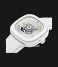 SEVENFRIDAY P-Series P1C/04 Caipi Automatic White Dial White Leather Strap-1