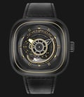 SEVENFRIDAY P-Series P2B/02 Industrial Revolution Automatic Black Leather Strap-0