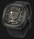 SEVENFRIDAY P-Series P2B/02 Industrial Revolution Automatic Black Leather Strap-1