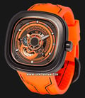 SEVENFRIDAY P3/07 KUKA III Limited Edition Series Automatic Orange Rubber Strap-1