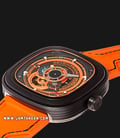 SEVENFRIDAY P3/07 KUKA III Limited Edition Series Automatic Orange Rubber Strap-2