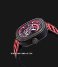 SEVENFRIDAY P3B/06 P-Series Engine Racing Team Red Automatic Dual Color Leather Strap-1