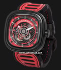 SEVENFRIDAY P3B/06 P-Series Engine Racing Team Red Automatic Dual Color Leather Strap-2