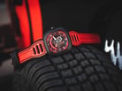 SEVENFRIDAY P3B/06 P-Series Engine Racing Team Red Automatic Dual Color Leather Strap-3