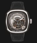 SEVENFRIDAY P-Series PS2/01 Automatic Multi Color Dial Dial Black Leather Strap-0