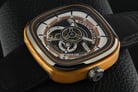 SEVENFRIDAY P-Series PS2/02 Cuxedo Automatic Semi Skeleton Dial Black Leather Strap-5