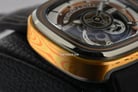 SEVENFRIDAY P-Series PS2/02 Cuxedo Automatic Semi Skeleton Dial Black Leather Strap-21