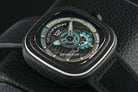 SEVENFRIDAY P-Series PS3/01 Jade Carbon Automatic Semi Skeleton Dial Black Leather Strap-10