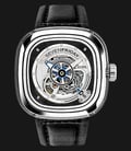 SEVENFRIDAY S1/01 Series Automatic Black Leather Strap-0