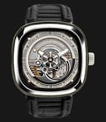 SEVENFRIDAY S2/01 Series Automatic Black Leather Strap-0
