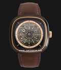 SEVENFRIDAY T-series T2/03 Automatic Dual Tone Dial Brown Leather Strap-0