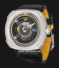 SEVENFRIDAY W1/01 Blade Automatic Black Leather Strap-2