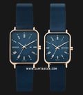 Skagen Ryle Pairs SKW1147 Couple Solar Blue Dial Blue Leather Strap-0