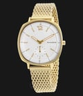 Skagen SKW2426 Rungsted White Dial Gold Stainless Steel Mesh Strap Watch-0