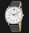 Skagen SKW6256 Rungsted White Dial Black Leather Strap Watch-0